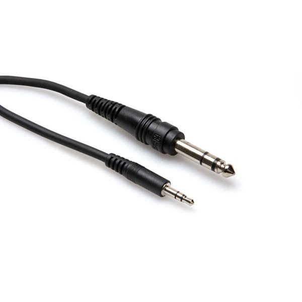 CABLE 3.5MM TRS - 1/4" TRS 3FT