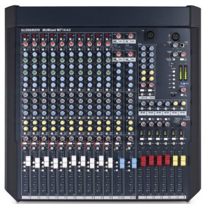 10 Mic Line + 2 stereo rack mount mixer, 6 aux sen