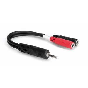 Y CABLE 3.5MM TRS - 3.5MM TSF