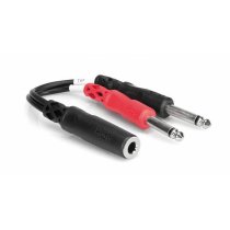 Y CABLE 1/4" TRSF - 1/4" TS