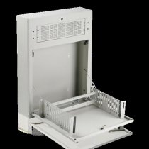 3RU Tilt Out Wall Cabinet for 19″ Equipment (White)