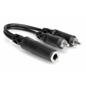 Y CABLE 1/4" TSF - RCA