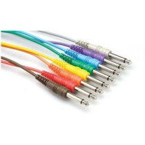 PATCH CABLE 1/4" TS - SAME 3FT 8PC