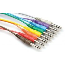 PATCH CABLE 1/4" TRS - SAME 3FT 8PC