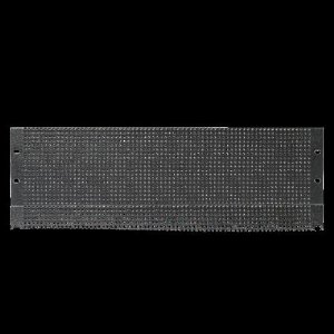 19″ 2 RU Flush Vent Rack Panel
