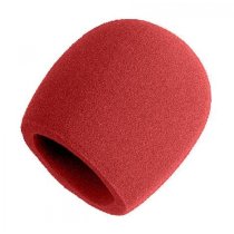 Red Foam Windscreen for All Shure Ball Type Microp