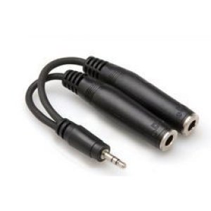 Y CABLE 3.5MM TRS - 1/4″ TRSF