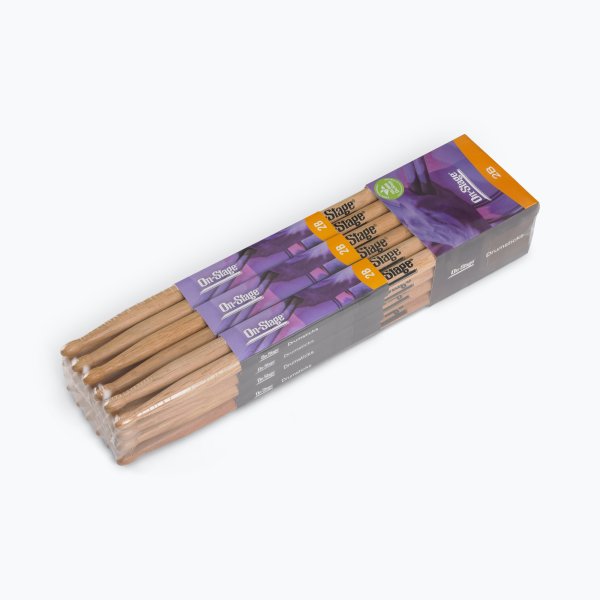 Hickory Drum Sticks (2B, Wood Tip, 12pr)