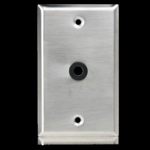 Single Gang Stainless Steel Plate 3/8 ? Hole & Gr