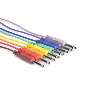 PATCH CABLE 1/4" TS - SAME 1FT 8PC