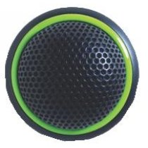 Microflex Series Low Profile Boundary Microphone (Black, Bidirectional, Logic Controlled)