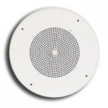8″ Ceiling Speaker Assembly (White, Recessed Volume Control)