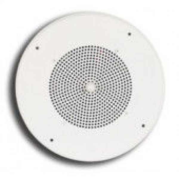 8" Ceiling Speaker Assembly (White, Recessed Volume Control)