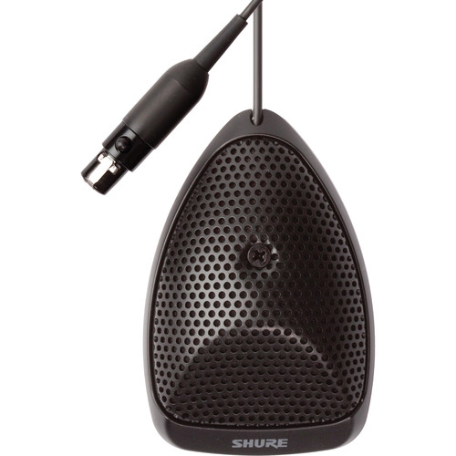 Microflex Series Compact Boundary Microphone (Black, Omnidirectional)