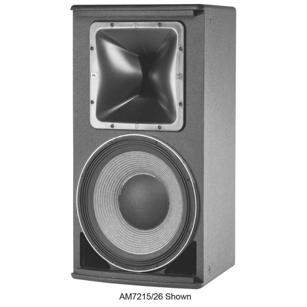 High Power 2-Way Loudspeaker with 15" Driver (120° x 60°, White)