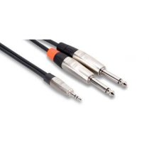 PRO Y CABLE 3.5MM TRS - 1/4" TS 3FT