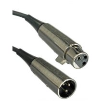 25' TRIPLE-FLEX™ Cable, Chrome XLR Connectors
