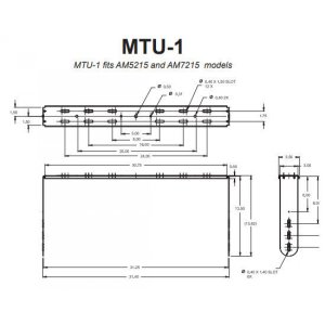 U Bracket for JBL AM7215/xx and AM5215/xx Two Way