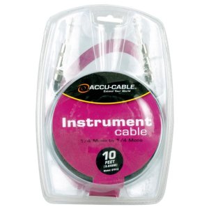10'INSTRUMENT CABLE,1/4MONO M″