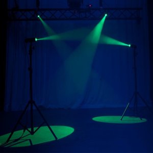 PINSPOT LED QUAD DMX;8 WATT QUAD COLOR