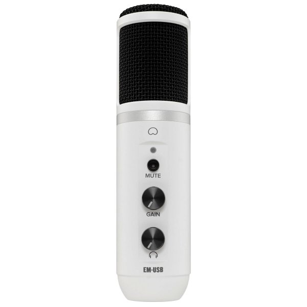 EM-USB USB Condenser Microphone - White