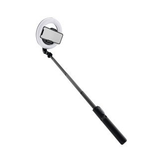 6" Battery-Powered Ring Light with Convertible Selfie Stick/Stand and Remote