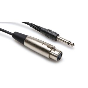 CABLE 1/4″ TS - XLR3F 3FT