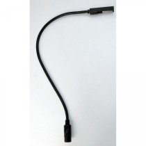 18″ LED Gooseneck with 4-Pin Right Angle XLR Connector