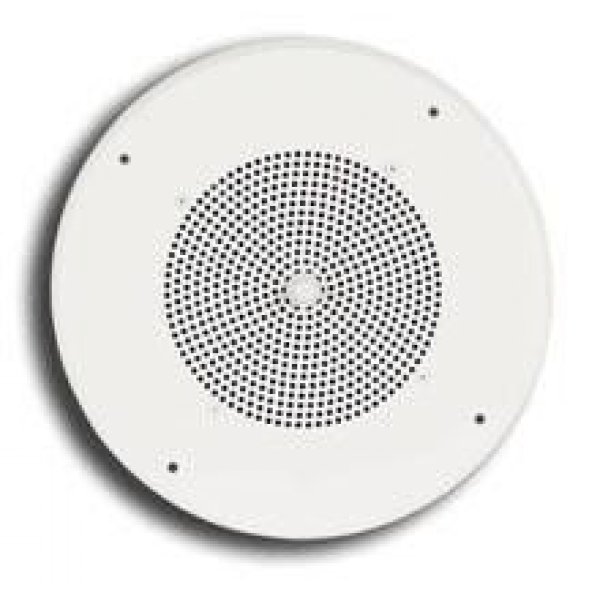 8" 10oz Ceiling Speaker Assembly (White, Recessed Volume Control)