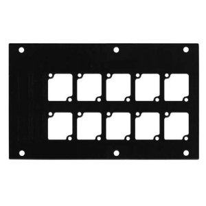 Aluminum Panel Machined for 10 Connectrix Mounts