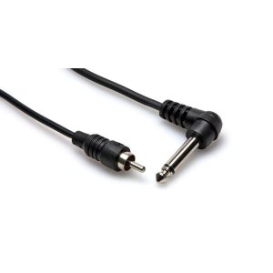 CABLE 1/4" TS RA - RCA 3FT