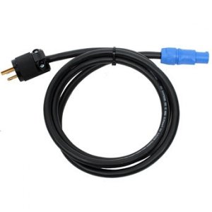 PowerCON A (Blue) to Male 15A Edison Power Cable (6')
