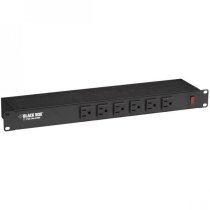 19" Rackmount Power Strip, 6 Front Outlets, S