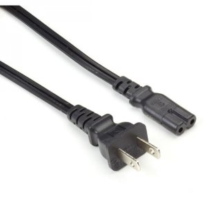 North Amer Power Cord, NEMA 1-15P to IEC-60320-C7,