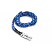 GUITAR CABLE CLOTH BU GN WH 18FT