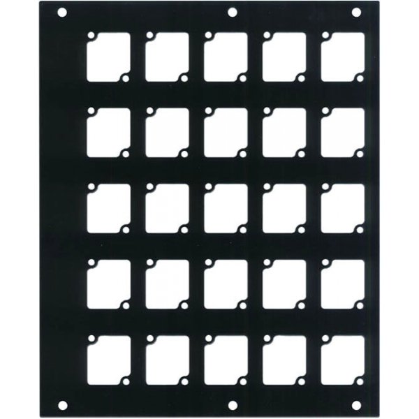 Aluminum Super Panel with 25 Connectrix cutouts