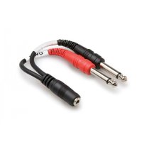 Y CABLE 3.5MM TRSF - 1/4″ TS