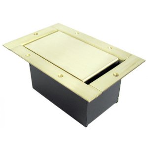 Half Pocket/Standard Brass Lid - Brass Bezel