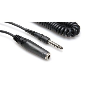 HEADPHONE EXT 1/4″ - SAME COILED 25FT