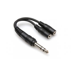 Y CABLE 1/4″ TRS - 3.5MM TRSF