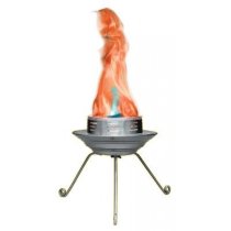 Simulated flame effect light; generates no heat!