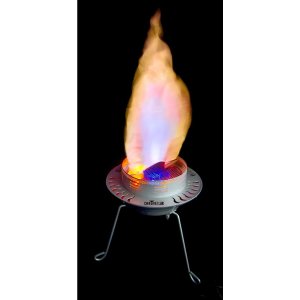 Simulated flame effect light; generates no heat!
