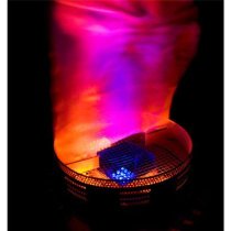 Simulated flame effect light; generates no heat!