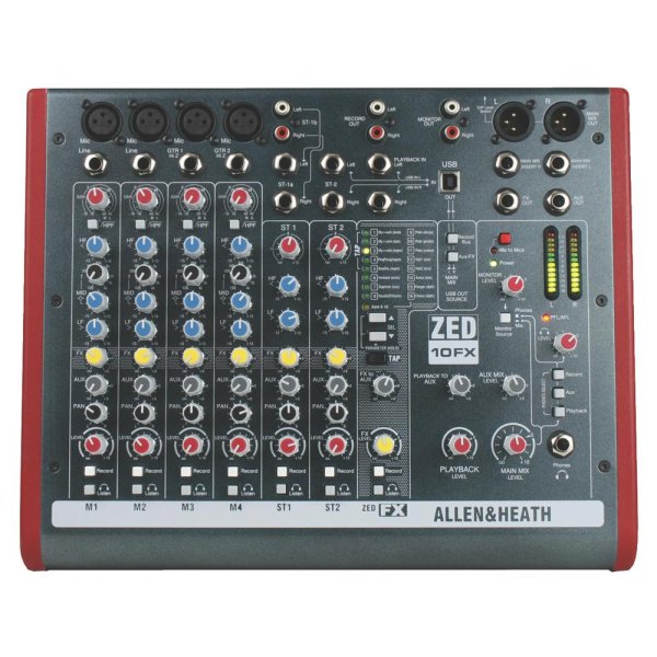 4 Mic/Line 2 with Active DI, 3 stereo line inputs,