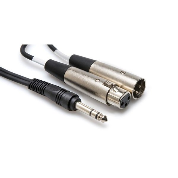 4 m Insert Cable (1/4" TRS - XLR3M and XLR3F)