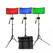 Kit with 3 x Canvas Bendable RGBWA LED Panel Light