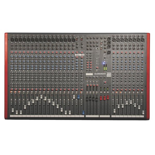 4-Buss Mixer 24 Mic/Line + 2 Dual Stereo Ch., 4 ba