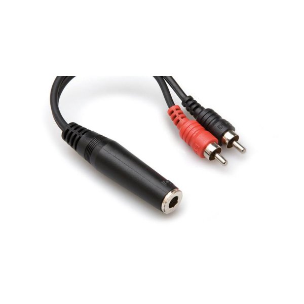 Y CABLE 1/4" TRSF - RCA