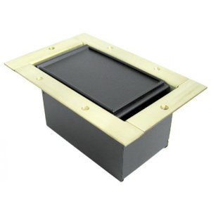 Half Pocket/Carpet Lid - Brass Bezel