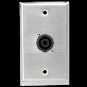 Single Gang Stainless Steel Plate with (1) NL4MP 4